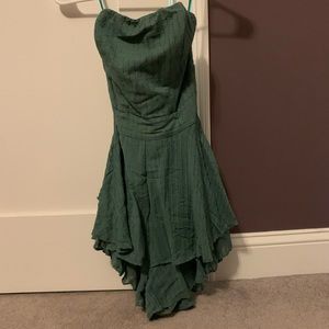 Hello Molly Green Strapless Romper